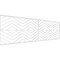 Ekena Millwork Set of Four Panels for 94 1/2"W x 28 1/4"H Genoa Fretwork Wainscot Wall Paneling WPKP14X01X47GNA - alternate 1